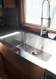 new stainless steel apron front sink +