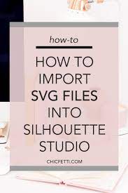 Download How To Import Svg Files Into Silhouette Studio Silhouette Cameo Projects Beginner Silhouette Portrait Projects Silhouette Cameo Crafts