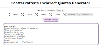 You only need to select the authos, then. I Was Messing With Incorrect Quotes Generator And I Am Surprised How Accurate This Conversation Is Harrypottermemes