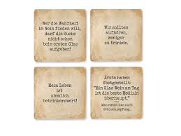 Interluxe 4 Stück Shabby Glasuntersetzer Aus Marmor Wein Lustige
