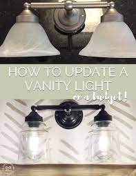 Check spelling or type a new query. How To Makeover A Vanity Light Fixture With Spray Paint And Glass Light Shade Bathroom Diy Updat Lighting Makeover Light Fixture Makeover Light Fixture Update