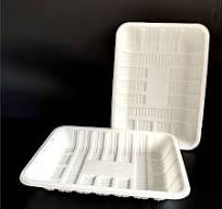 Black Color Biodegradable Disposable Corn Starch Trays ...