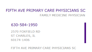 Maybe you would like to learn more about one of these? 1215029467 Npi Number Fifth Ave Primary Care Physicians Sc St Charles Il Npi Registry Medical Coding Library Www Hipaaspace Com C 2021