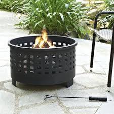 Enhance your backyard space with your own fire pit or outdoor fireplace. Crosley Co9009a Bk Hudson Basket Weave Fire Pit Outdoor Wood Burning Fireplace Outdoor Fire Pit Fire Pit