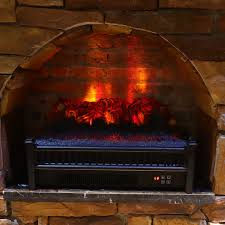 Simply plug in it in, and install in your existing fireplace or wood mantel. Sunovo Electric Log Insert Stove Heater For Fireplace