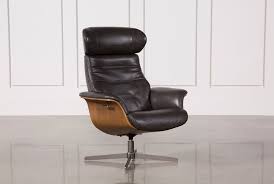 Dining chairs with arms offer that extra support and comfort. Amala Dark Grey Leather Reclining Swivel Chair With Adjustable Headrest Living Spaces
