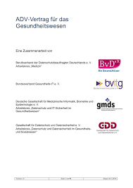 Mit nur zwei schreiben ist das erledigt. Muster Adv Vertrag