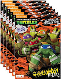 The moon and stars are no match for this spotted unicorn! Nickelodeon S Teenage Mutant Ninja Turtles Libro De Colorear Y Actividades Para Halloween Con Pegatinas Paquete De 6 Amazon Es Juguetes Y Juegos
