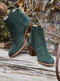 Kaufen günstig hunter gummistiefel, stiefel & schuhe online in hunter shop schweiz, reduziert & angebot bis zu 40%. Cyrillus Damen Chelsea Boots Aus Veloursleder In Flaschengrun