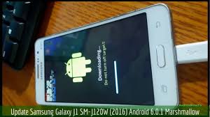 Update Samsung Galaxy J1 Sm J120w 2016 Android 6 0 1 Marshmallow Youtube