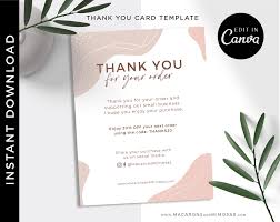 Designing your own thank you card is easy. Paper Greeting Cards Thank You For Your Order Thank You Card Business Card