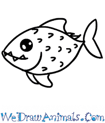 Start by drawing the eye of your piranha in pencil. How To Draw A Cute Piranha