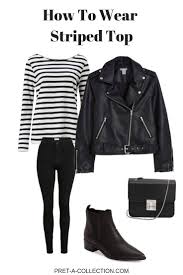 Black And White Striped Tank Top Outfit How To Style Striped Top Black Striped Top Outfit Top Outfits Winter Striped Top Outfit