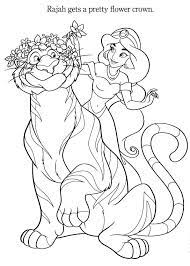 Radjah Gets A Flower Crown Disney Coloring Pages Disney Princess Coloring Pages Princess Coloring Pages