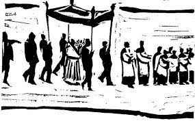 Es wird gefeiert, getanzt und geliebt. Fronleichnam Herrenleib Nacht Des Herrn