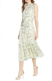 Cece Wisteria Vines Sleeveless Dress In 2020 Dresses Nordstrom Dresses Clothes For Women