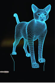Instant download in max, c4d, obj, 3ds and many more formats. 3d Cat Night Lamp Vector Model Free Download Vikelaser