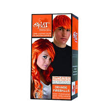 · splat hair dye will stain just about anything, so it's best to prevent it from getting on your skin in the first place. Amazon Com Splat Null Orange Fireballs Chemical Hair Dyes Beauty