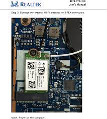 (pour l'utilisation de dispositifs mobiles) déclaration d'exposition aux radiations: Rtl8723de 802 11 B G N Rtl8723de Combo Module User Manual Realtek Semiconductor