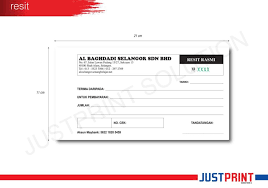 Cetak buku murah bukan fotocopy, kualitas terbaik dengan bahan kertas yang digunakan bukan kualitas kw. Buku Resit Justprint My Pakar Percetakan Online