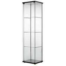 I'm going for a traditional, but modern look. Ikea Detolf Glass Curio Display Cabinet Black Light Is Included Walmart Com Walmart Com