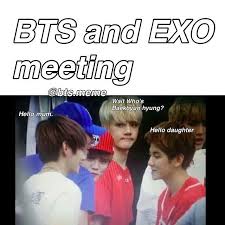 Image Result For Funny Meme Kpop Bts And Exo Bts And Exo Exo Jokes Exo Memes