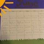 Equation Calendar Project Solving Equations Maths Algebra Secondary Math