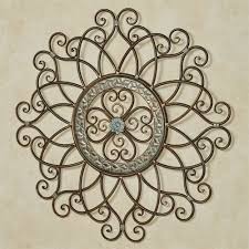 Bronze the disc is convex in shape by 4 inches it comes with a dimension. Reuben Round Medallion Metal Wall Art Decor