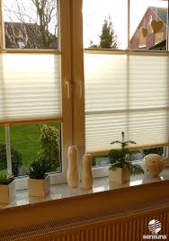 Sichtschutz Plissee Von Sensuna Fur S Wohnzimmer Fenster Fenster Plissee Fenstergestaltung Sonnenschutz Fenster