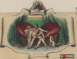 Précis érotique de lHistoire universelle : dessins pornographiques des  rois et des reines attribués à Achille Devéria