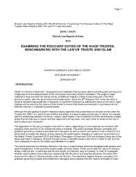Trustees companies in malaysia are formed based on the trust companies act 1949, trustees (incorporation) act 1952 and companies act however, the securities commission of malaysia is also regulator for trustees who act as a trustee for issuance of private debt securities and collective. Pdf Examining The Fiduciary Duties Of The Waqf Trustee Benchmarking With The Law Of Trusts And Islam Sharifah Kader Sharifah Zubaidah Syed Abdul Kader And Nasiahm Mohamad Academia Edu