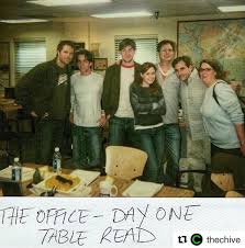 Bestshowofalltime Repost Thechive You Think They Knew That They Were About To Start Filming One Of The Most Iconic S The Office Show The Office Office Memes