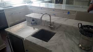 add white carrera marble countertops to