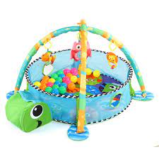 This baby gym includes 10 toys and activities to engage your little one. 3 In 1 Baby Gym Play Mat Activity Game Play Crawling Mat With 4 Hanging Toys 30 Balls Infant Playmat For Tummy Time Educational Baby Activity Mat Ball Pit Walmart Com Walmart Com