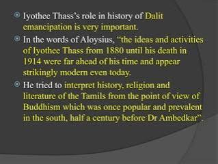 Ayothee Dasa Pandithar launched the Tamil newspaper "Oru Paisa Tamilan" (One Paise Tamilian) on June 19, 1907 | PPTX