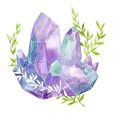 Monday Watercolor Warm Up Next On Todo List Coffee Art Watercolor Illustration Gem Floral Crystals Art Drawing Watercolor Gem Crystals Watercolors