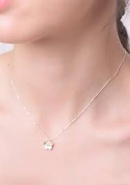 Dawn Minimalistic Jasmine Flower Pendant Necklace In Silver Necklace Cute Necklace Necklace Sizes