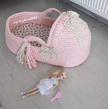 Bambino Moses Basket Regalo Culla Del Bambino Maglia Moses Etsy Baby Moses Baby Moses Basket Crochet Basket Pattern