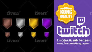 Kong Vector I Will Create Custom Sub Badges For Twitch Subscriber Badge For 10 On Fiverr Com Twitch Badge Pixel Heart
