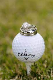 30 Lucky Brides Show Off Gorgeous Engagement Rings Modwedding Golf Wedding Golf Course Wedding Golf Wedding Theme