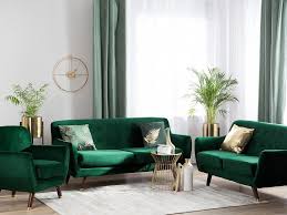 Ensemble De Salon En Velours Vert Emeraude Bodo En 2020 Decoration Salon Vert Deco Canape Vert Canapes Vert Fonce
