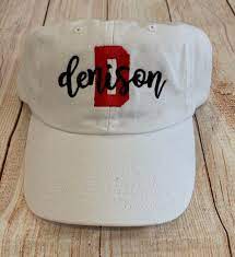 Denison University Baseball Hat Denison Hat Big Red Hat Big Etsy Baseball Hats Spirit Wear Red Hats
