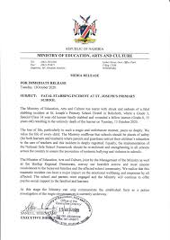 Ministry Of Education Arts And Culture Namibia Posts Facebook