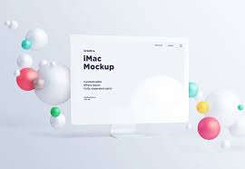 White Clay Style Imac Mockup Free Download In 2020