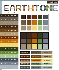 Earth Tone Color Scheme In Cmyk Color Values Earth Tone Colors Color Schemes Beach Color Schemes