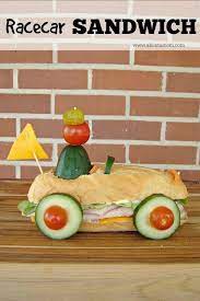 Race Car Lustig Essen Essen Fur Kinder Sandwich Ideen