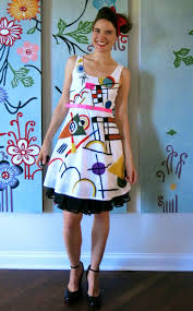 Diy A Kandinsky Inspired Dress Part 1 Cassie Stephens Inspired Dress Art Dress Art Clothes