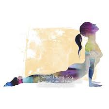 Yoga Art Upward Facing Dog Sun Colors Large Yoga Etsy Yoga Artwork Yoga Art Yoga Drawing