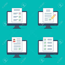 You can use these tools to find the answers to variety of qu. Online Survey Checklist Questionnaire Icon On Computer Screen Form Filling Business Concept Flat Vector Illustration Royalty Free Cliparts Vectors And Stock Illustration Image 105274032