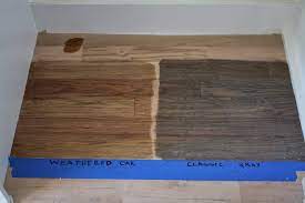 Duraseal Weathered Oak And Classic Grey On Red Oak Weathered Oak Stain Red Oak Floors Weathered Oak